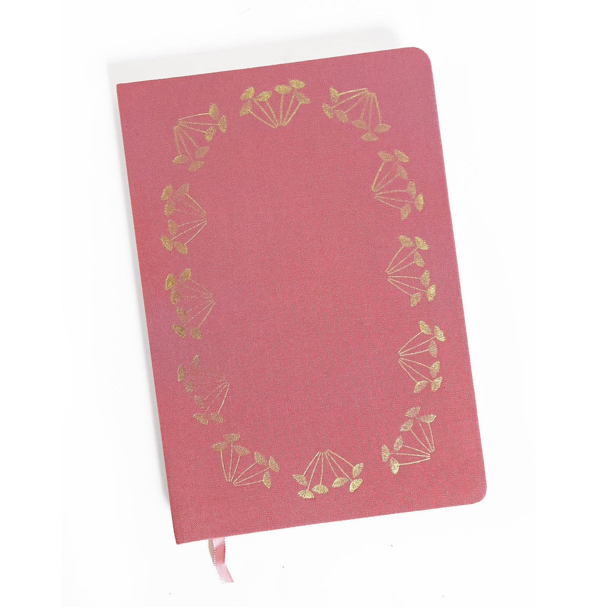 Queen Anne's Lace Foil Stamped Linen Notebook