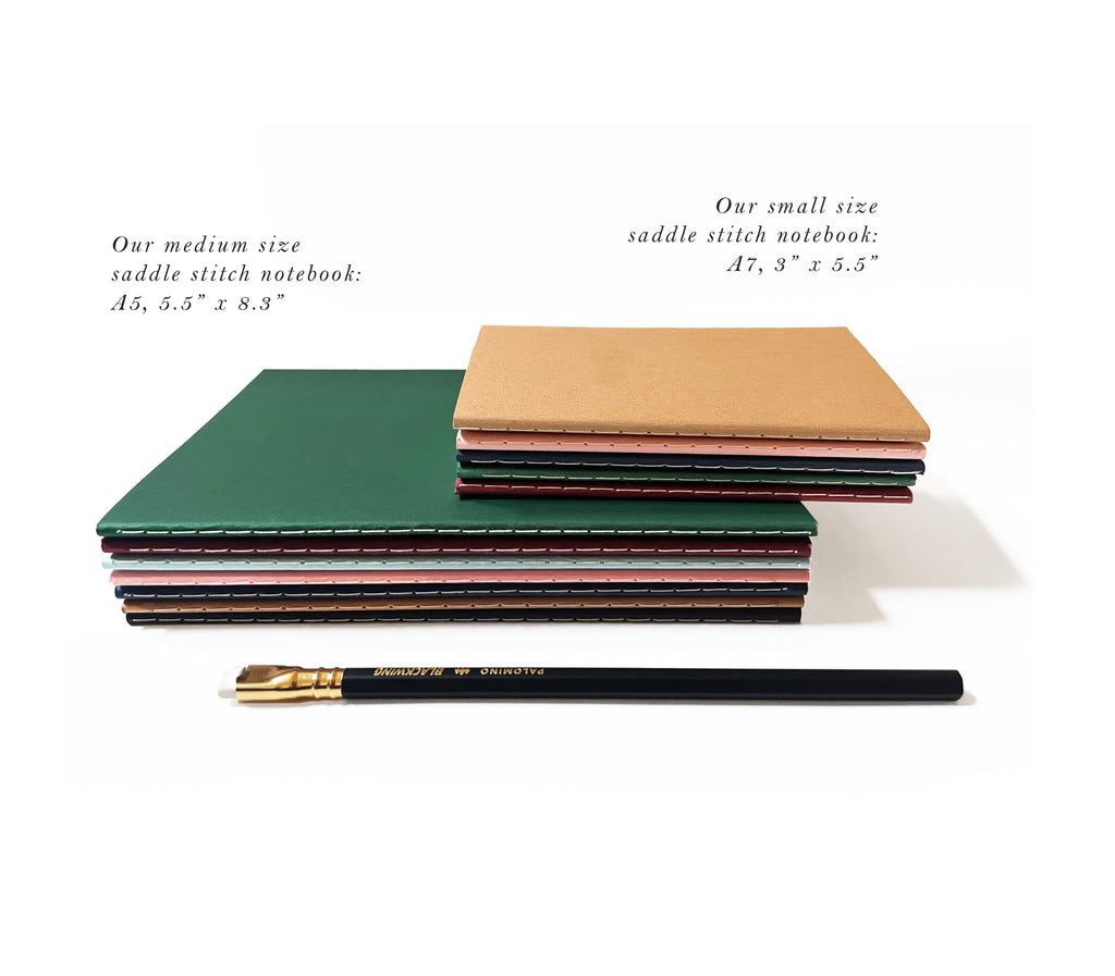 Blank Medium Saddle Stitch Note Book