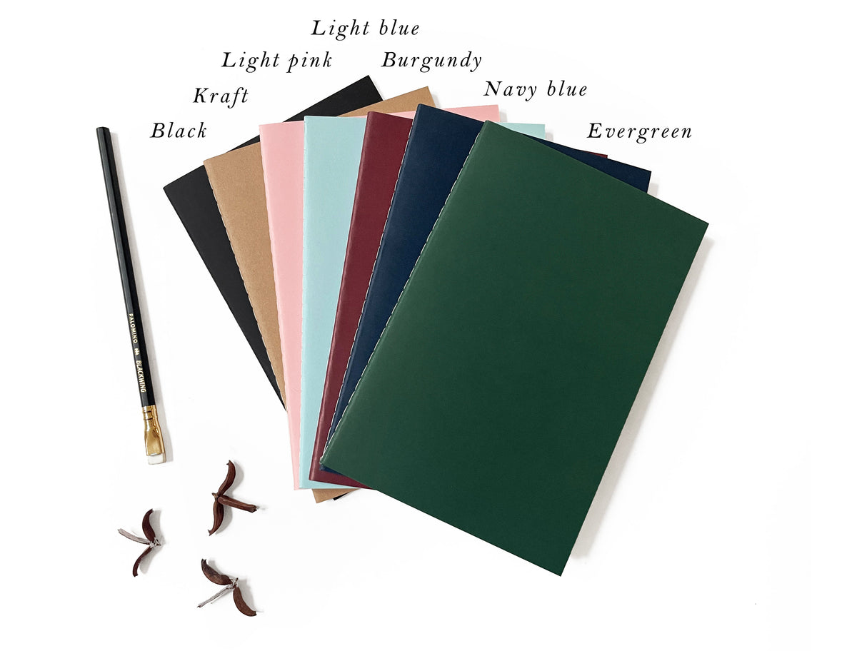 Blank Medium Saddle Stitch Note Book