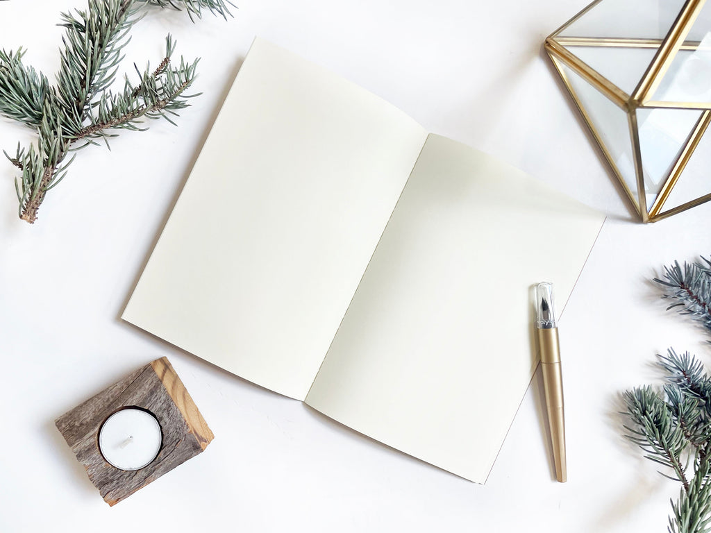 Blank Medium Saddle Stitch Note Book