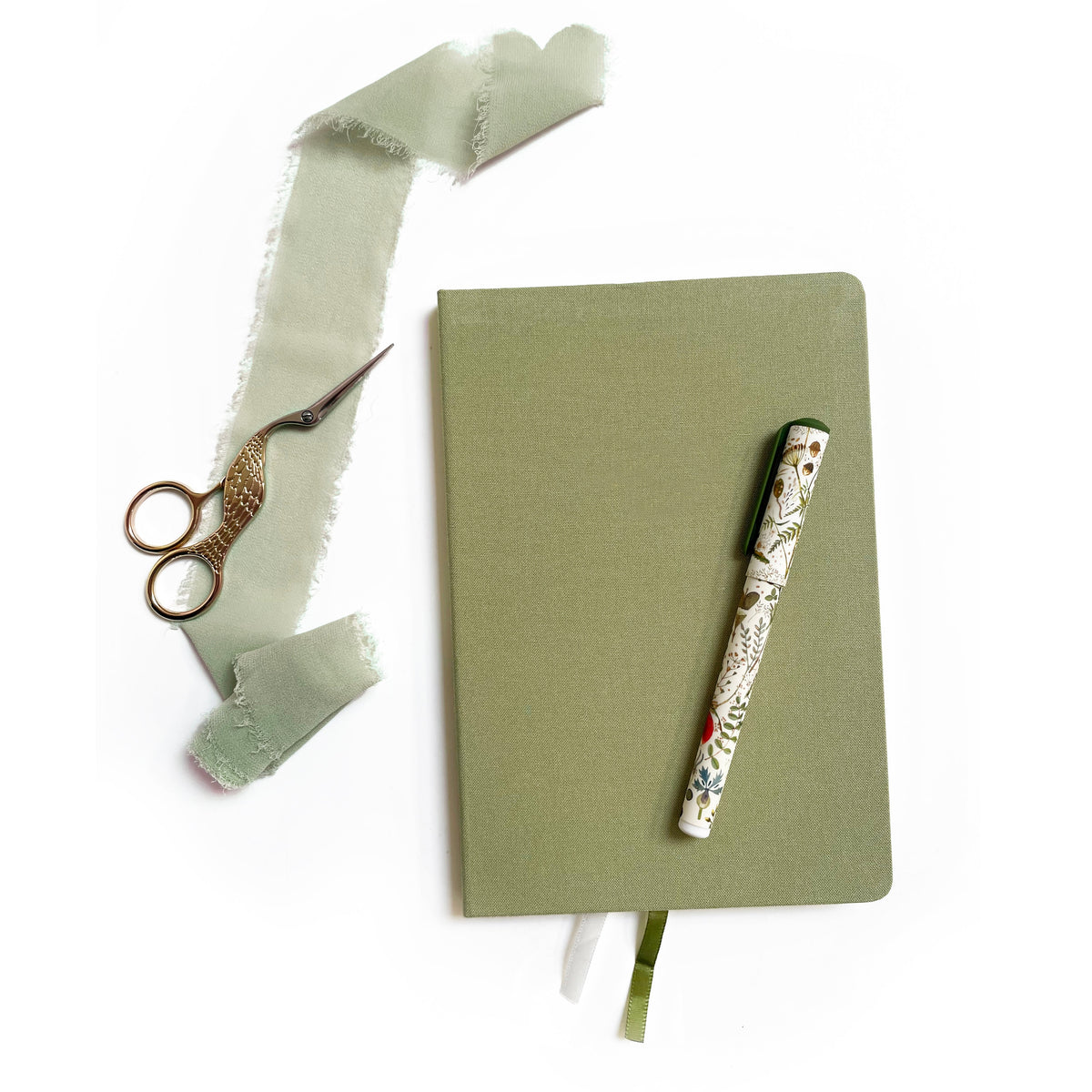 Blank A5 Linen Notebook - Vintage Pastels