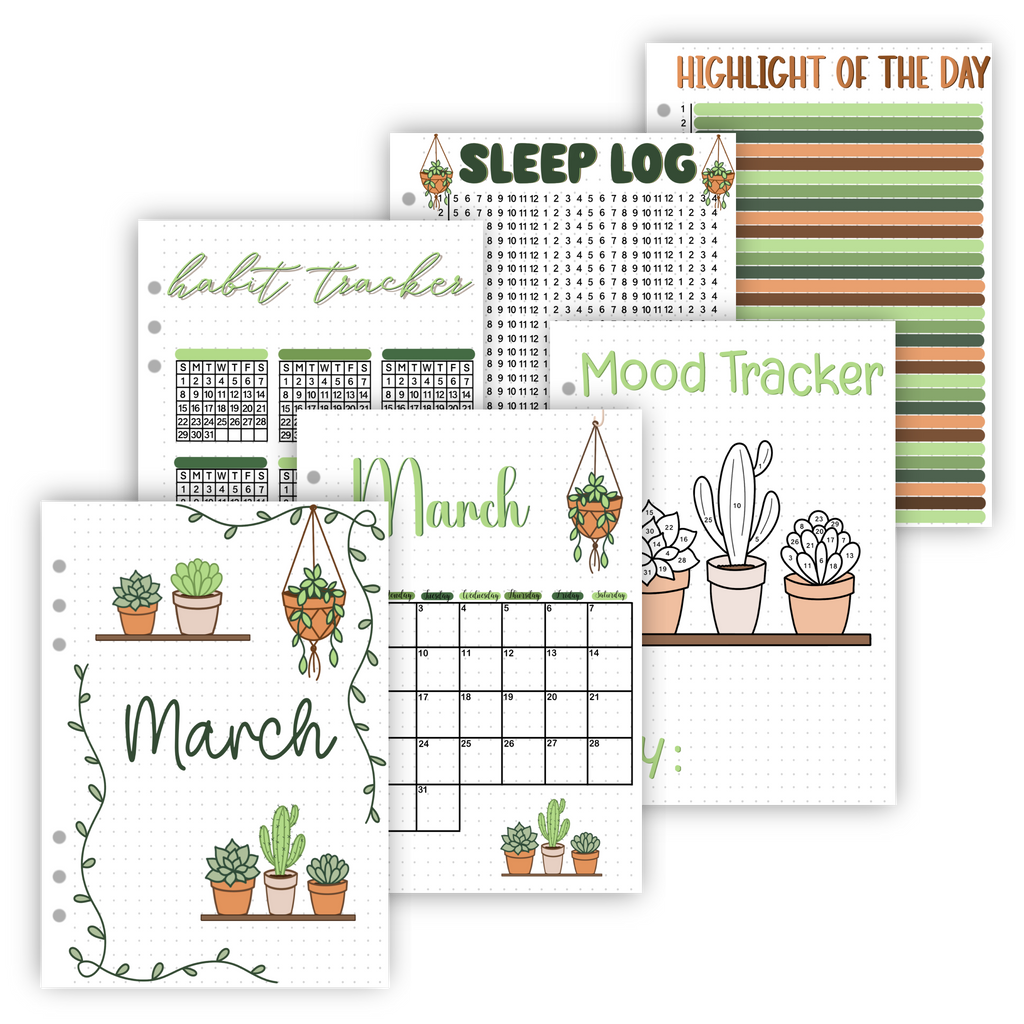 Premade Bullet Journal Spreads | 2026 Full Year