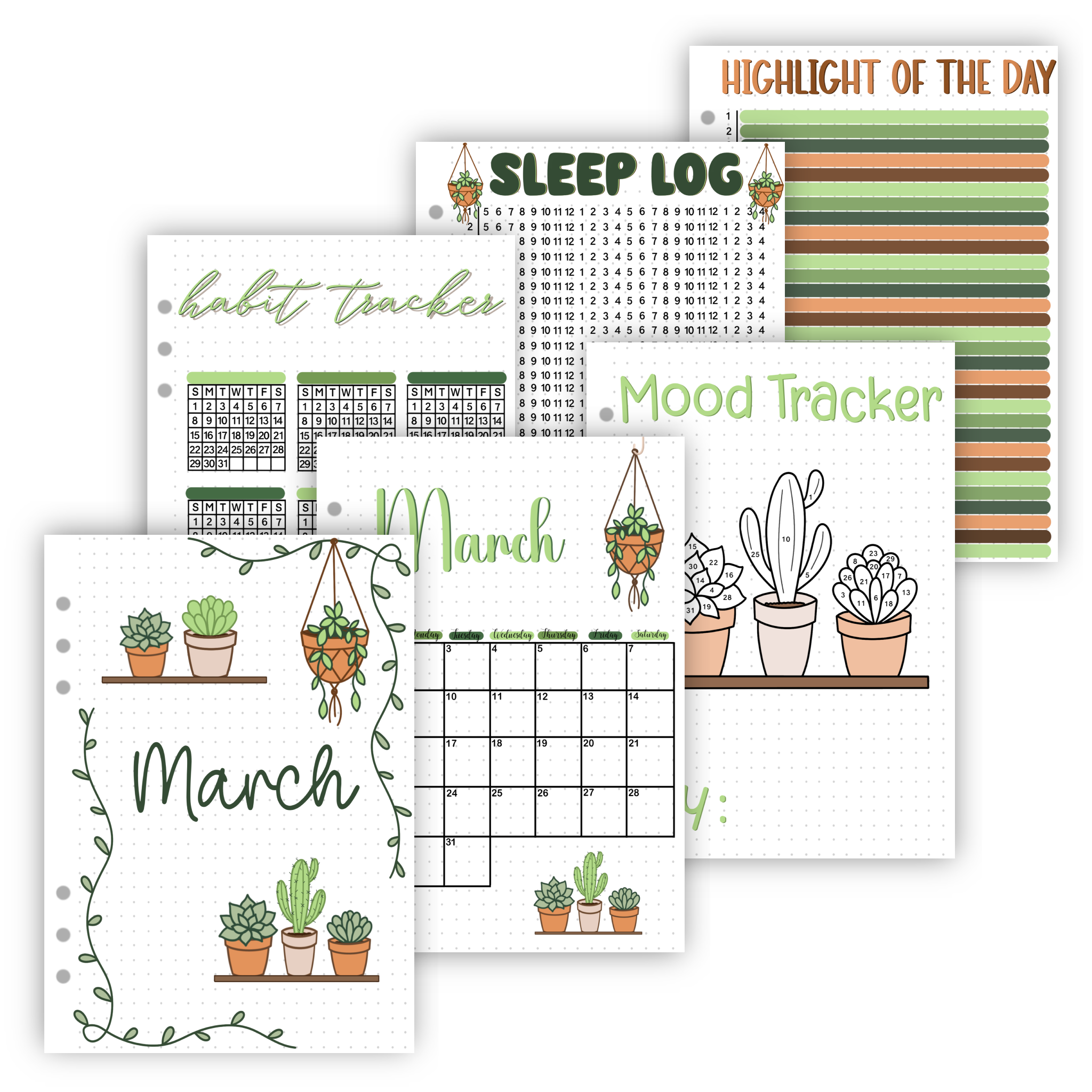 Premade Bullet Journal Spreads | 2026 Full Year