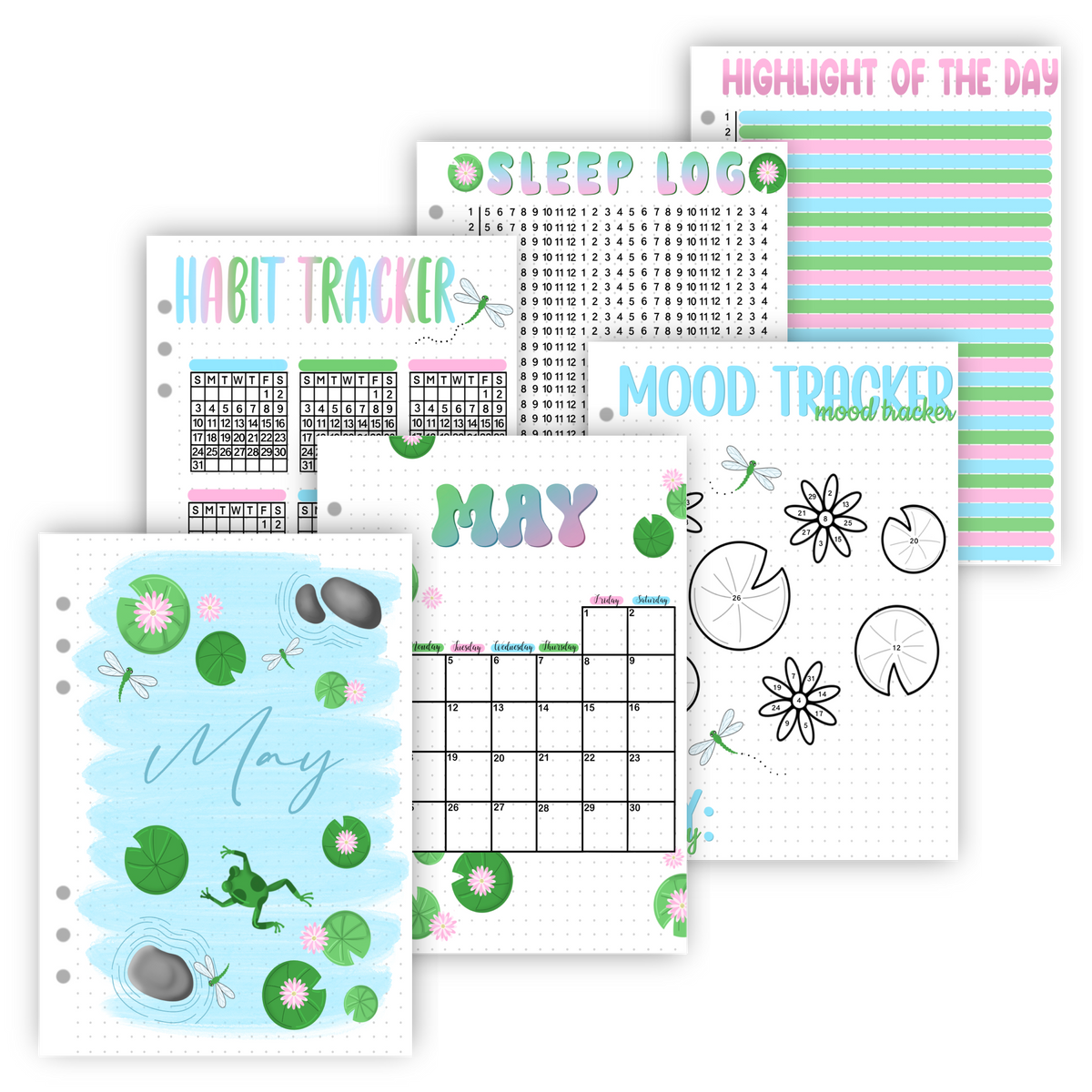 Premade Bullet Journal Spreads | 2026 Full Year
