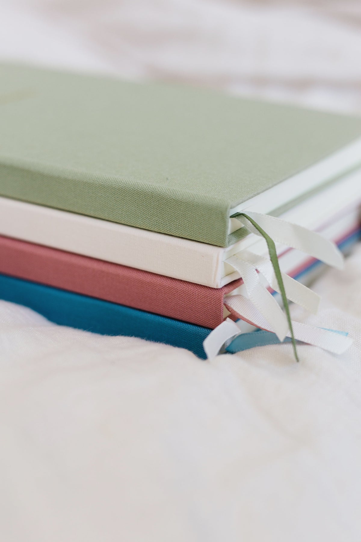 Queen Anne's Lace Foil Stamped Linen Notebook