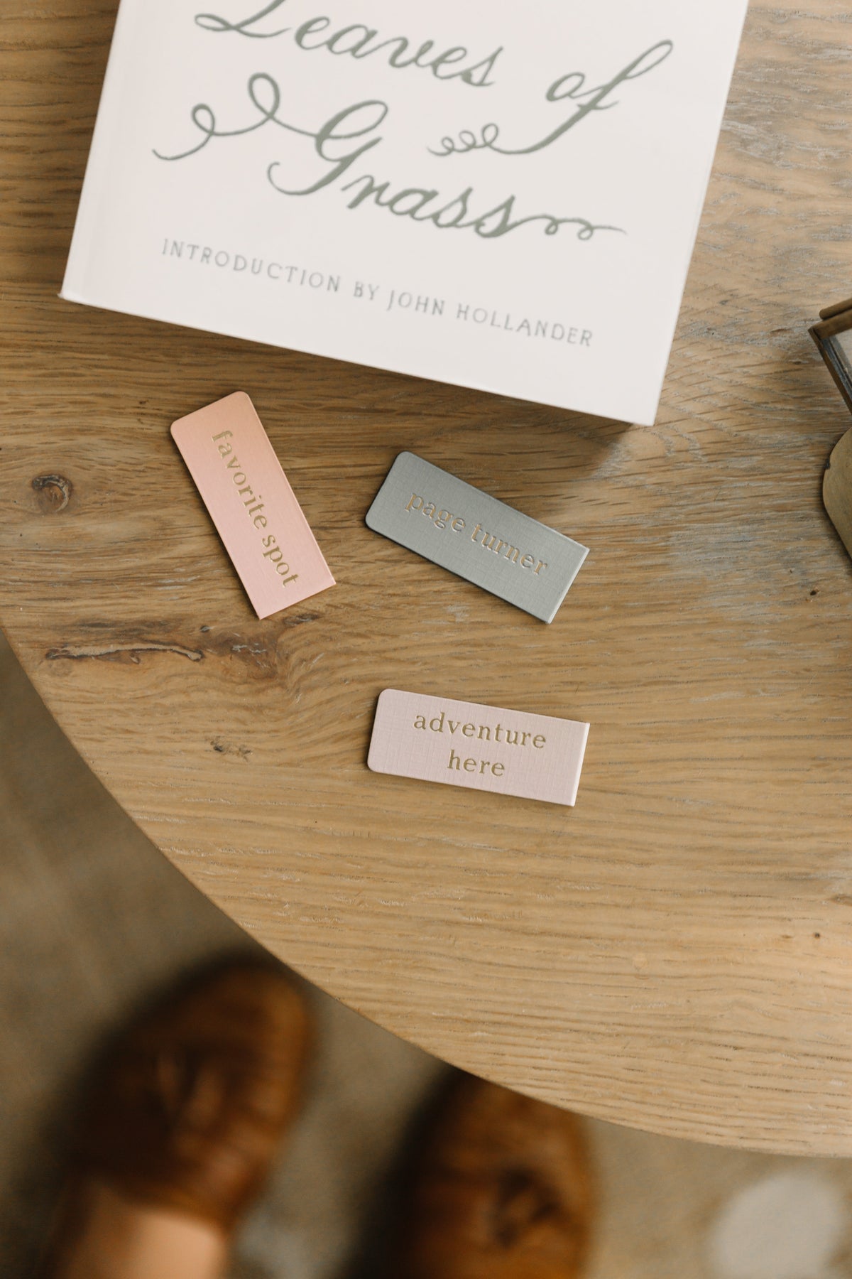Classic Heart Gold Foil Embossed Magnetic Bookmark
