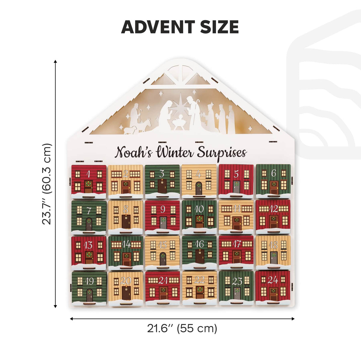 Christmas Advent Calendar - Colored